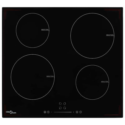 Vidaxl Induction Hob avec 4 zones de cuisson Contrôle tactile de 7000 W
