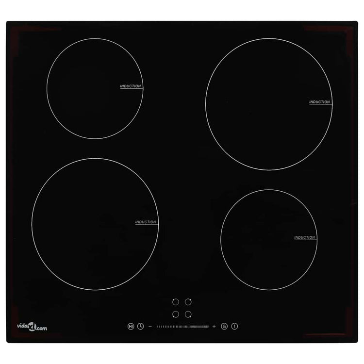 Vidaxl Induction Hob avec 4 zones de cuisson Contrôle tactile de 7000 W