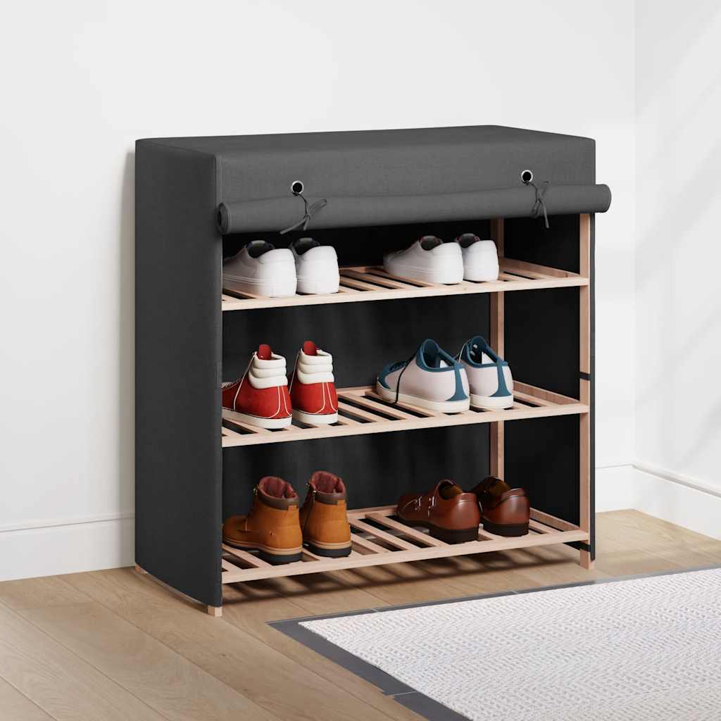 Armoire à chaussures Vidaxl avec couvercle 79x40x80 cm Gray