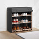 Armoire à chaussures Vidaxl avec couvercle 79x40x80 cm Gray
