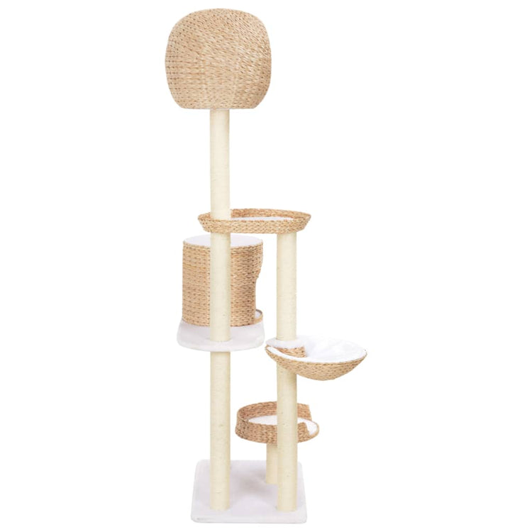 Vidaxl Cat Scratching Post avec sisal grattant une pile d'herbes marines
