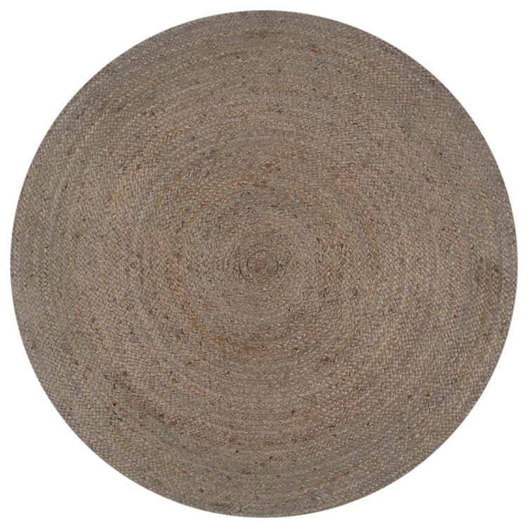 Vidaxl tapis fait à la main autour de 120 cm de jute de jute
