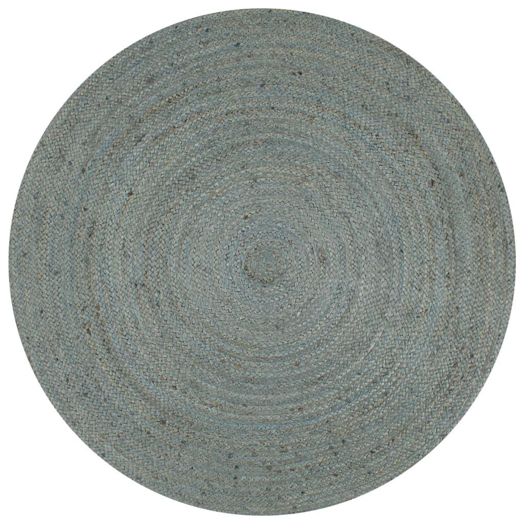 Vidaxl tapis fait à la main vers 90 cm de jute d'olive vert