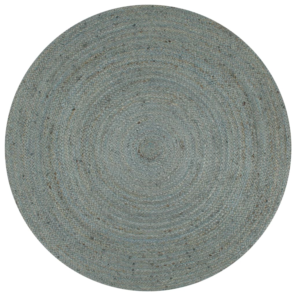 Vidaxl tapis fait à la main vers 150 cm de jute d'olive vert