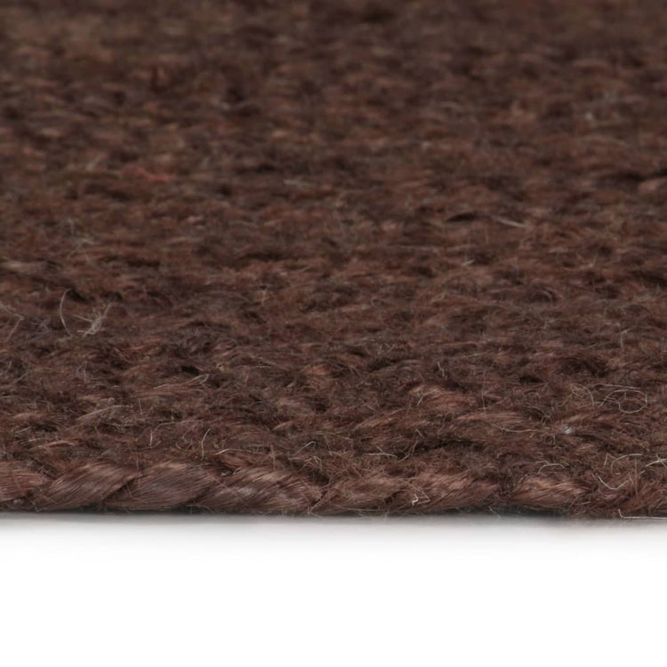 Vidaxl tapis fait à la main autour de 120 cm de jute brun