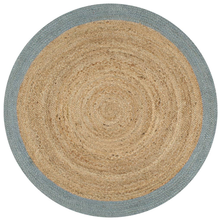 Viaxl tapis fait à la main avec une frontière d'olive 120 cm jute