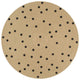 Vidaxl tapis fait à la main avec imprimer Polkadot 150 cm Jute