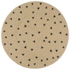 Viaxl tapis fait à la main avec un triangle imprimer 150 cm jute