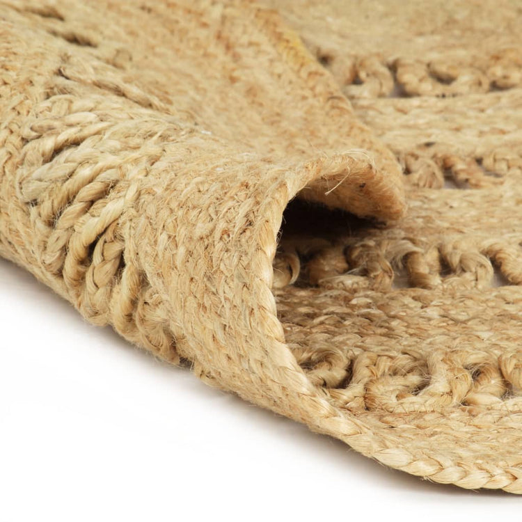 Viaxl tapis à la main 120 cm Jute tressée