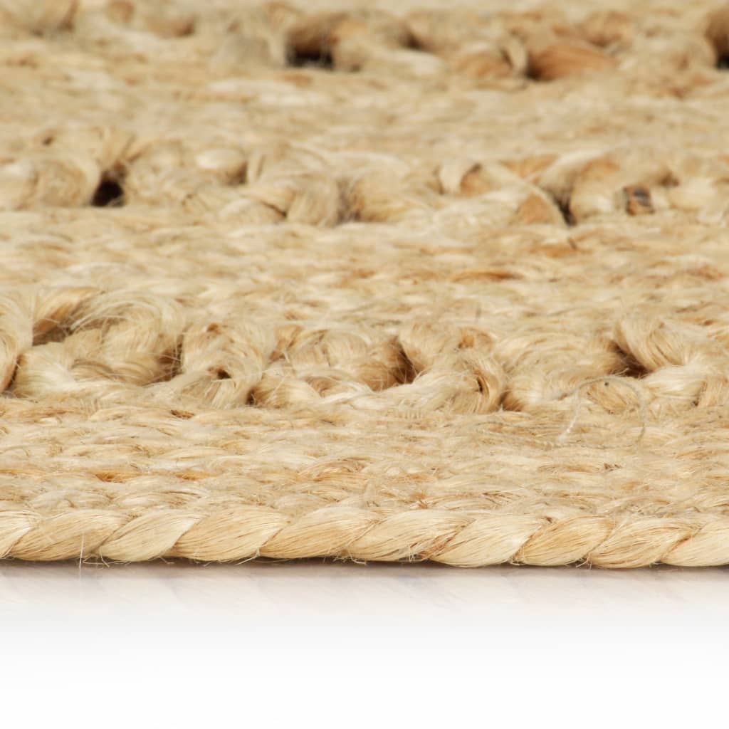 Viaxl tapis à la main 120 cm Jute tressée