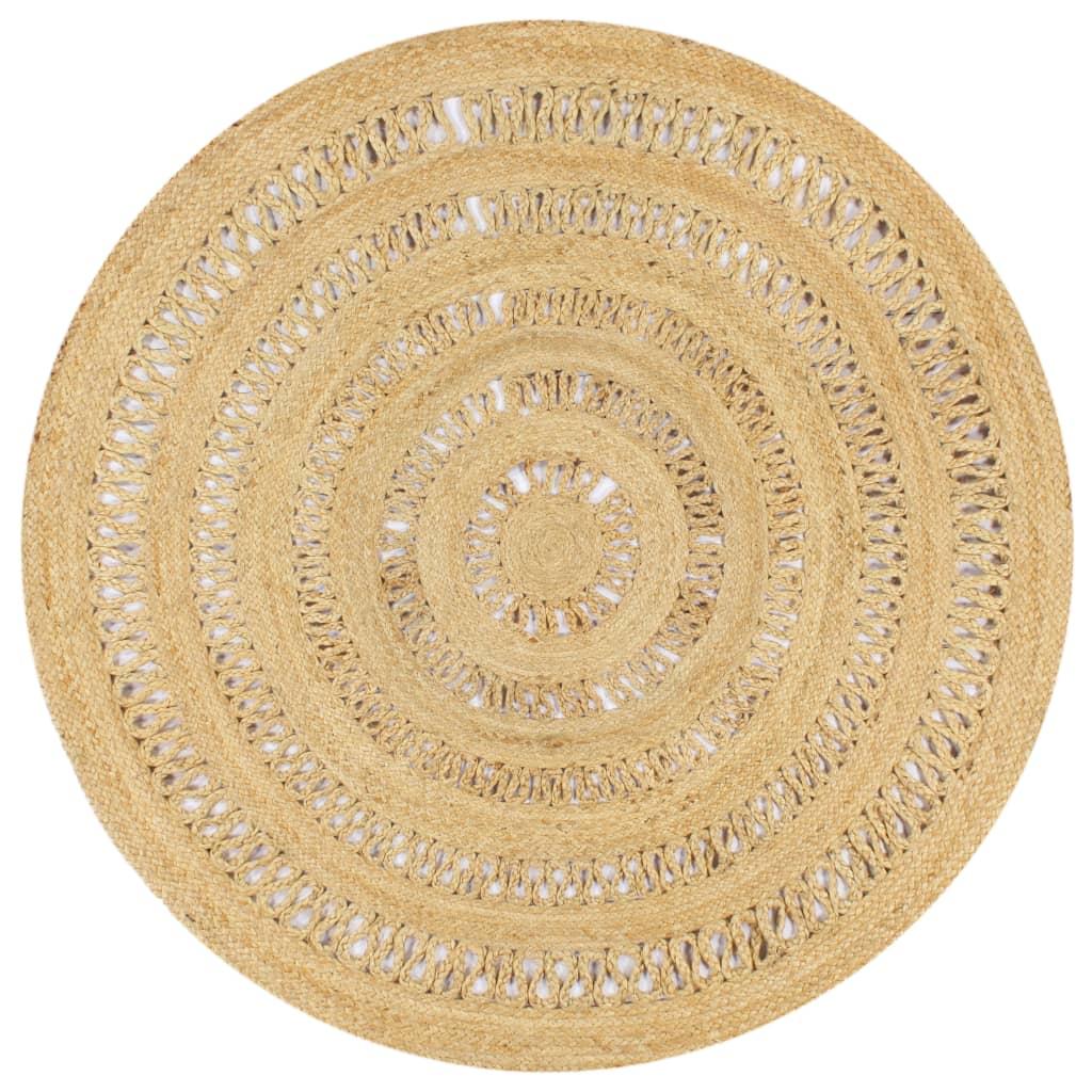 Vidaxl tapis à la main 150 cm jute tressée