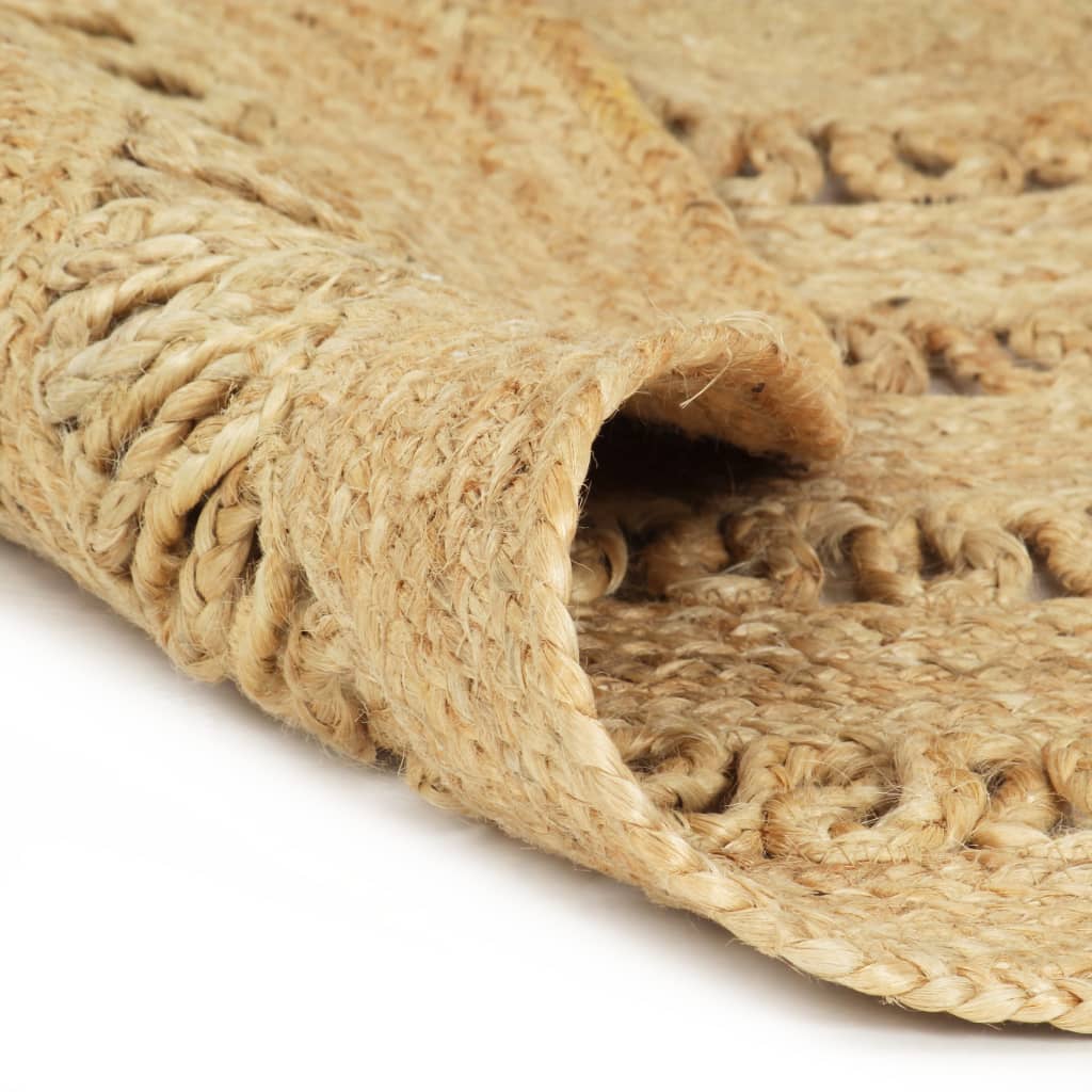 Vidaxl tapis à la main 150 cm jute tressée