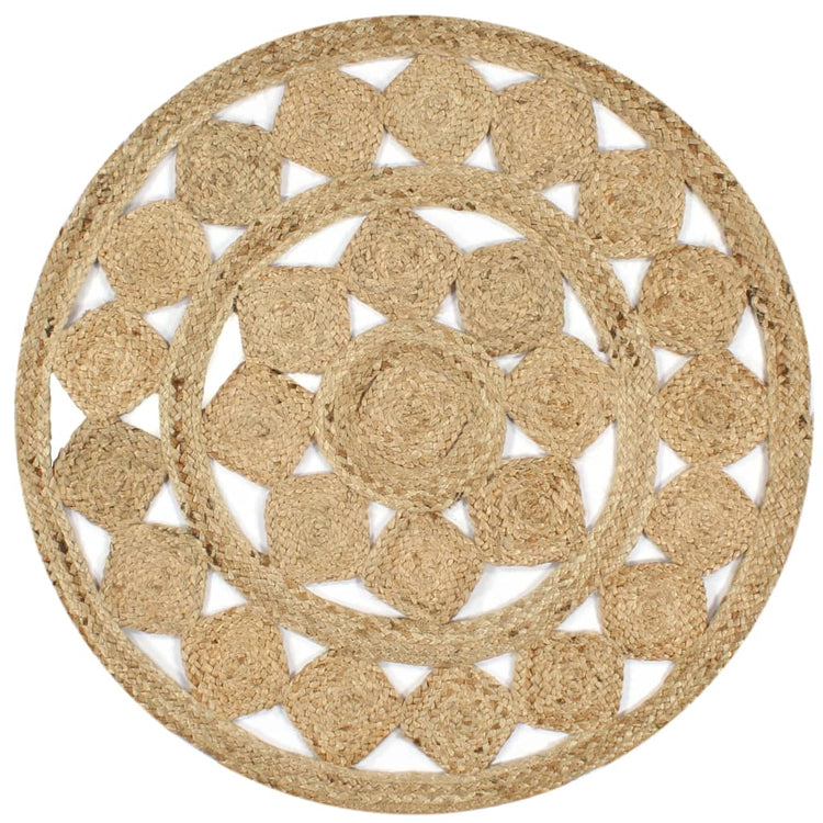 Vidaxl tapis à la main 150 cm jute tressée