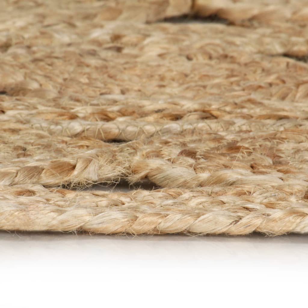 Vidaxl tapis à la main 150 cm jute tressée
