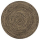 Vidaxl tapis fait à la main 150 cm de jute noire et naturel