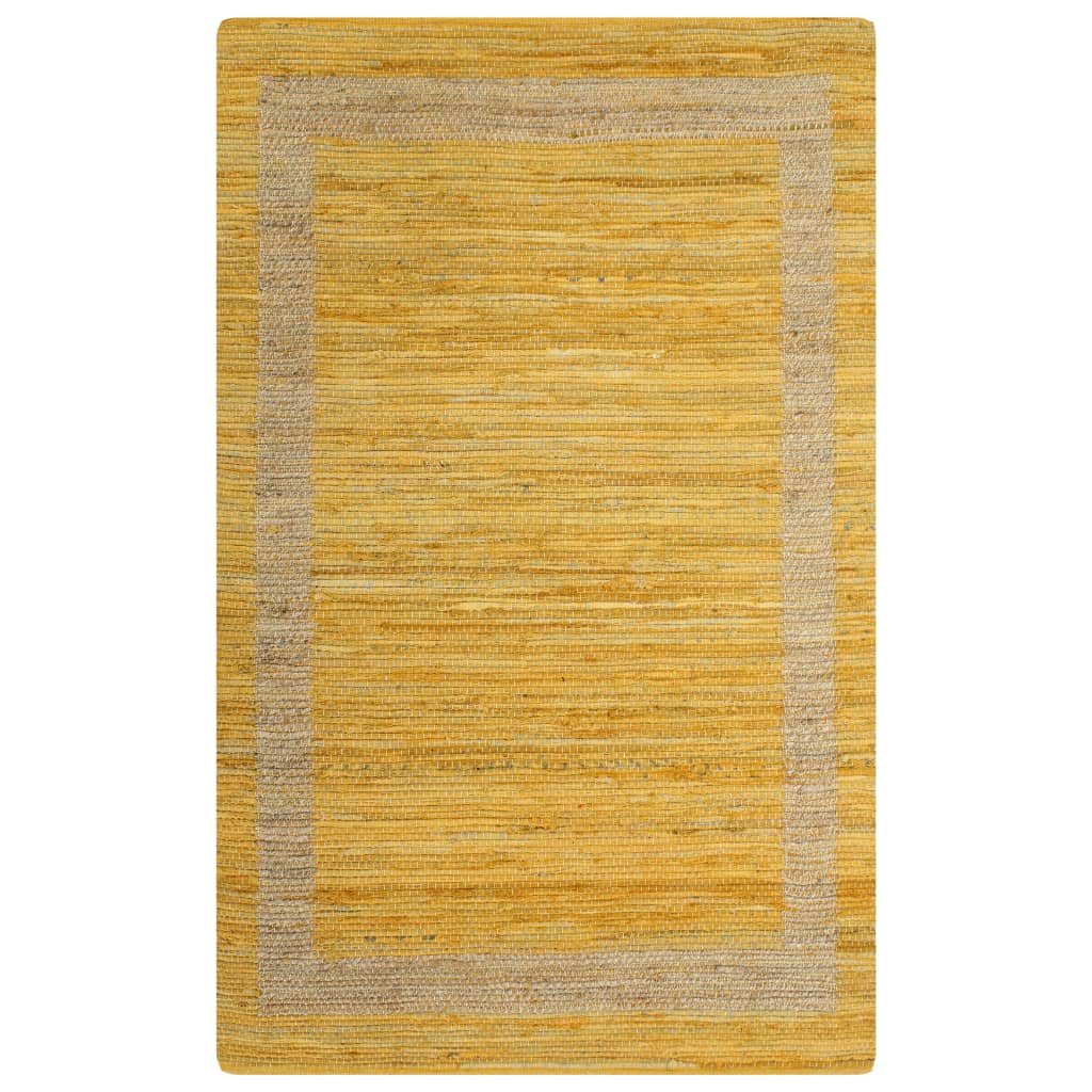 Viaxl tapis fait à la main 120x180 cm jaune