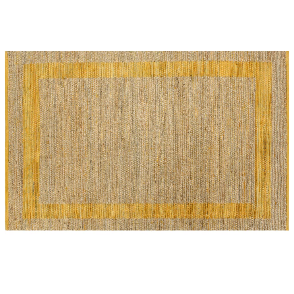 Viaxl tapis fait à la main 120x180 cm jaune