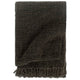 Vidaxl plaid 160x210 cm anthracite de coton et brun