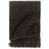 Vidaxl Plaid 220x250 cm anthracite de coton et brun