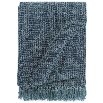 Vidaxl Plaid 125x150 cm Coton Indigo-Blue