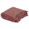 Vidaxl Plaid 160x210 cm Coton Bordeaux