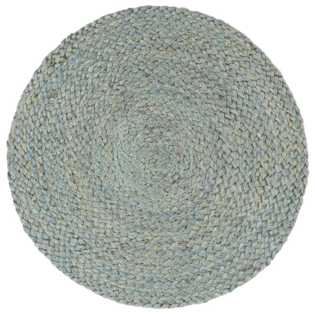 Vidaxl Placemats 4 Sts environ 38 cm de jute d'olive vert