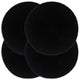 Vidaxl Placemats 4 Sts Round 38 cm Coton Noir