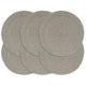Vidaxl Placemats 6 Sts Round 38 cm Coton Grey