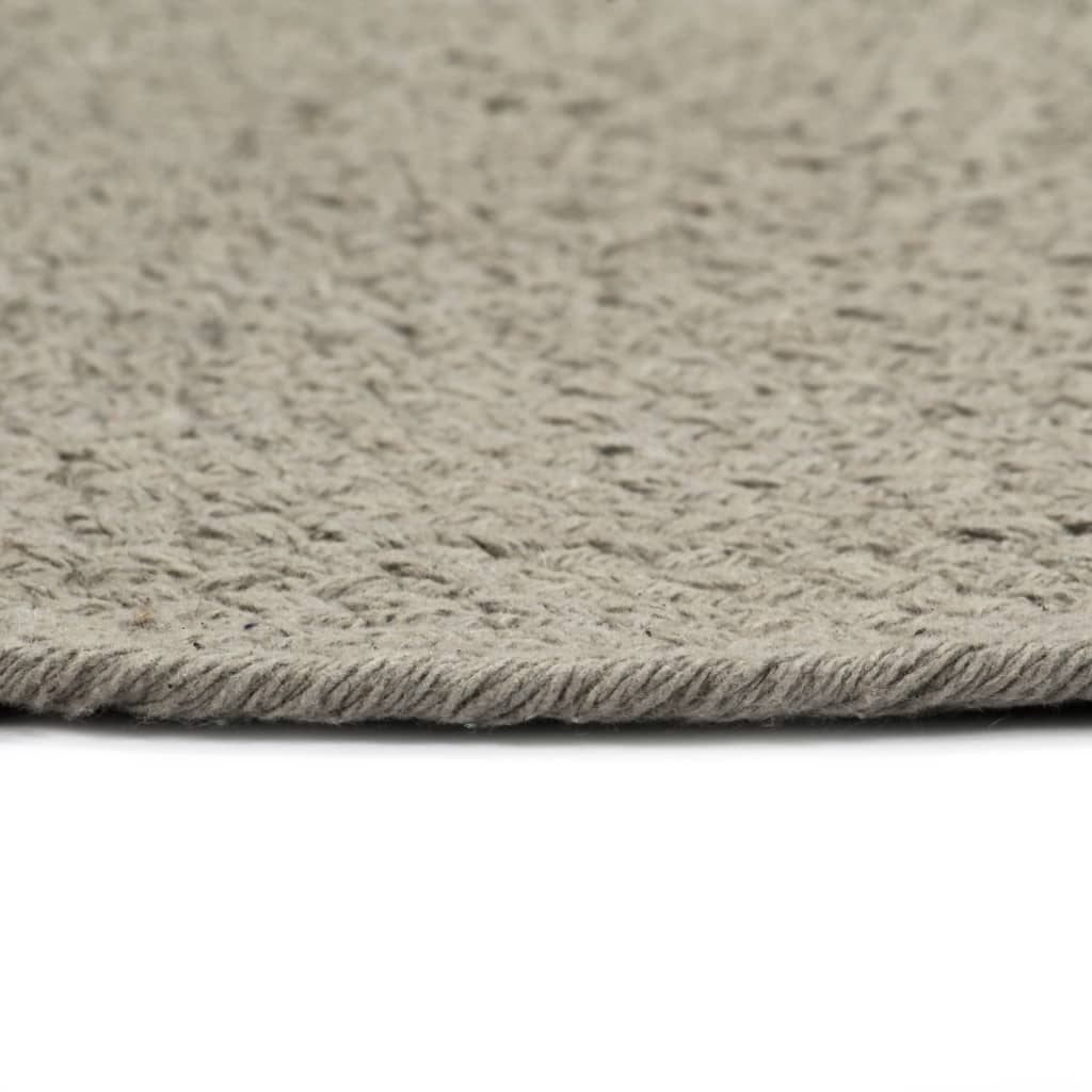 Vidaxl Placemats 6 Sts Round 38 cm Coton Grey