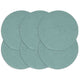 Vidaxl Placemats 6 Sts Round 38 cm Coton Green