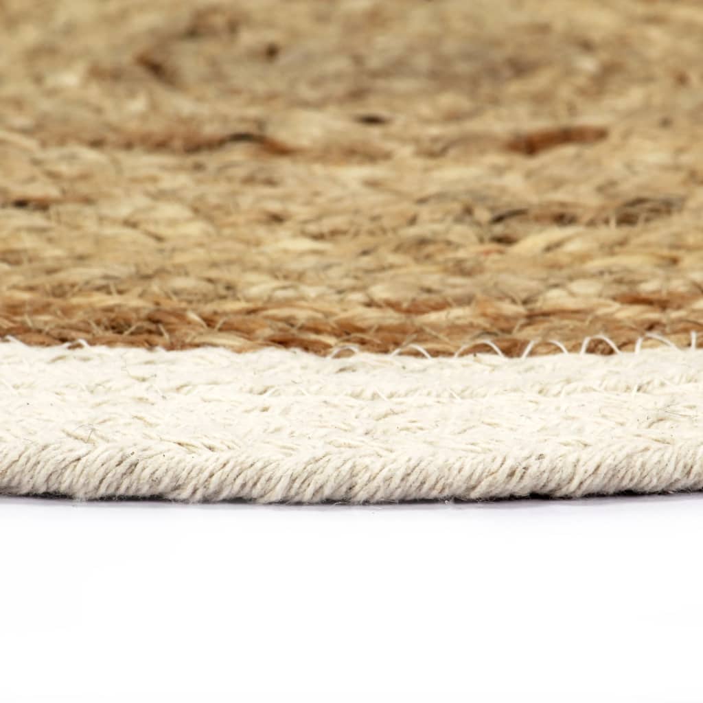 Vidaxl Placemats 4 STS environ 38 cm de jute et de coton bien sûr