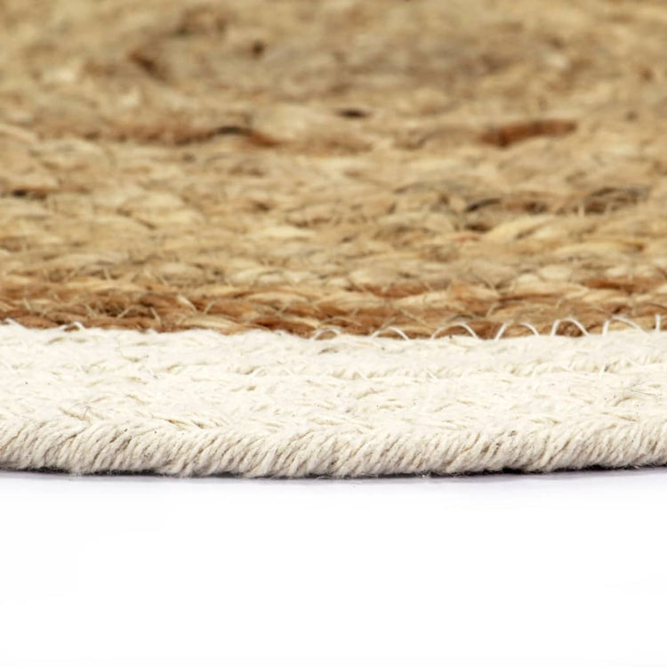 Vidaxl Placemats 4 STS environ 38 cm de jute et de coton bien sûr