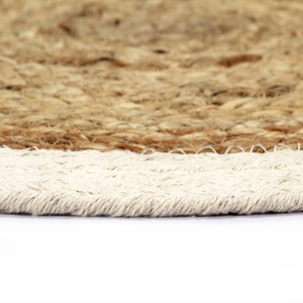 Vidaxl Placemats 6 Sts environ 38 cm Jute et Coton bien sûr
