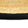 Vidaxl Placemats 6 ST 38 cm Jute et Coton bien sûr et noir