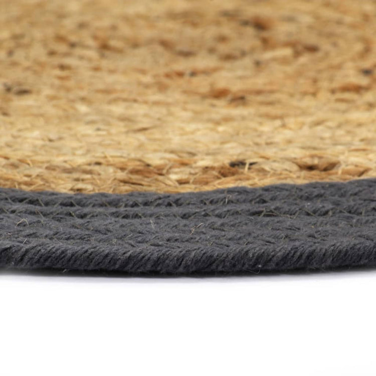 Vidaxl Placemats 4 ST 38 cm Jute et Coton bien sûr et anthracite