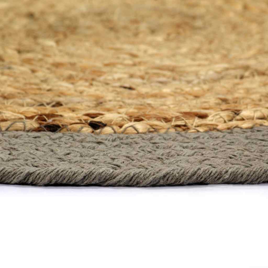 Vidaxl Placemats 4 ST 38 cm Jute et Coton Natural and Gray