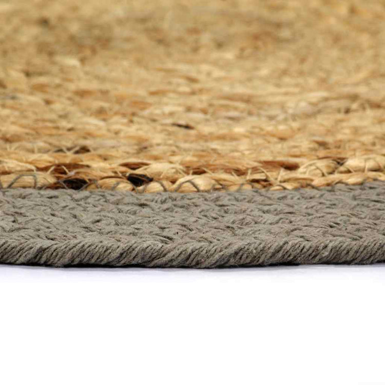 Vidaxl Placemats 4 ST 38 cm Jute et Coton Natural and Gray