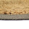 Vidaxl Placemats 6 ST 38 cm Jute et Coton Natural and Grey