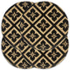 Vidaxl Placemats 4 Sts Round 38 cm Jute Black