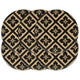 Vidaxl Placemats 6 Sts Round 38 cm Jute Black