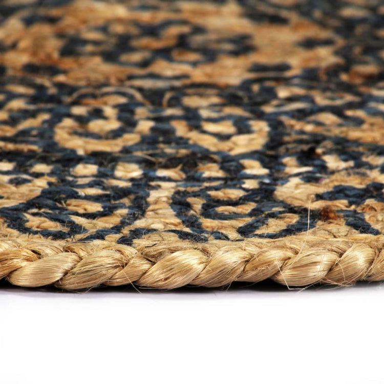 Vidaxl Placemats 6 Sts autour de 38 cm de jute bleu foncé