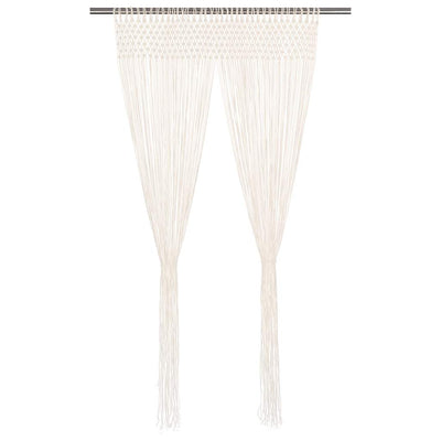 Vidaxl rideau macramé 140x240 cm Coton