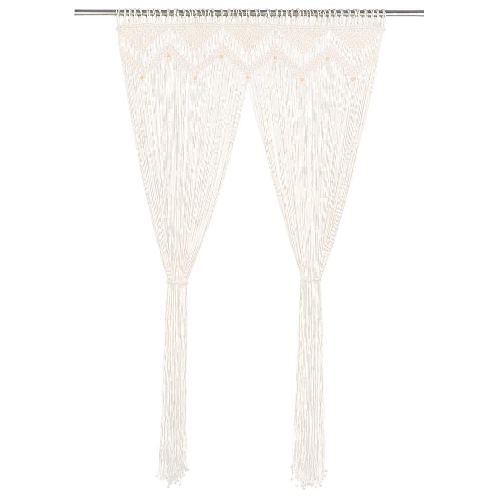 Vidaxl rideau macramé 140x240 cm Coton