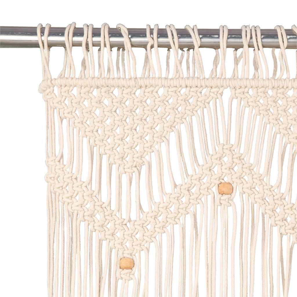 Vidaxl rideau macramé 140x240 cm Coton