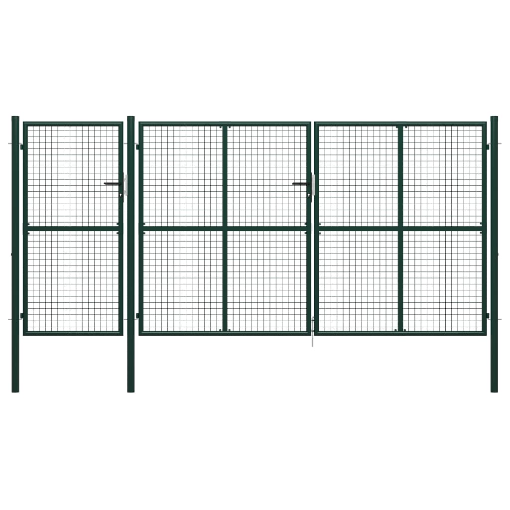 Vidaxl Port 400x175 cm en acier vert