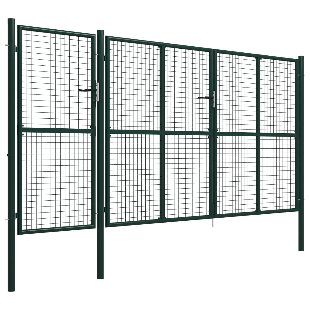 Vidaxl Port 400x175 cm en acier vert