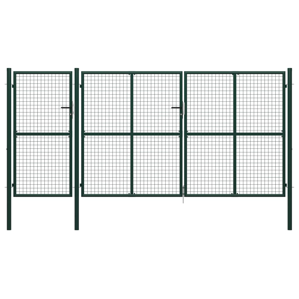 Vidaxl Port 400x200 cm en acier vert