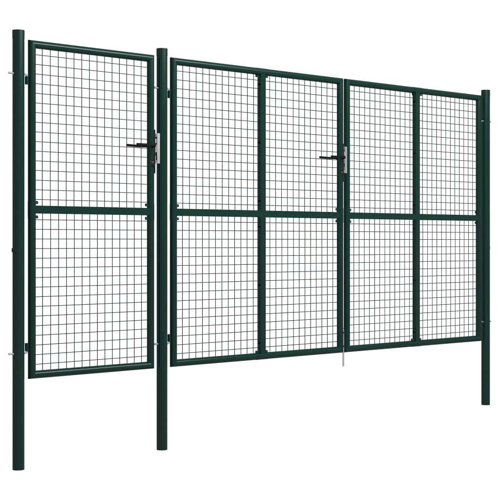 Vidaxl Port 400x200 cm en acier vert