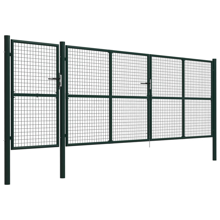 Vidaxl Port 500x150 cm en acier vert