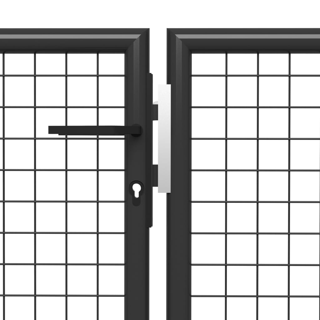 Port vidaxl 350x150 cm anthracite en acier